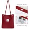Wrapables Corduroy Tote Bag, Casual Everyday Shoulder Handbag